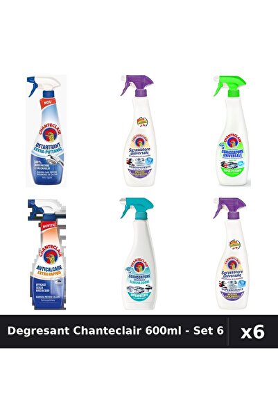Chanteclair Set 6 Degresant Universal 600ml - Lavanda, Lămâie, Mosc Alb - Cur...