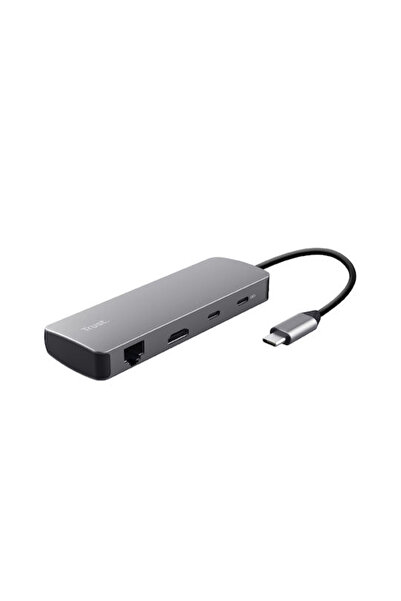 Trust DALYX USB-C Σταθμός Σύνδεσης με HDMI και Ethernet, Ασημί