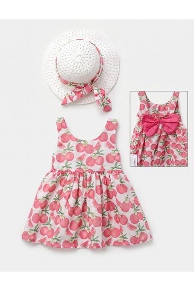 MiniKids Rochita cu palarie, Portocale, cu roz
