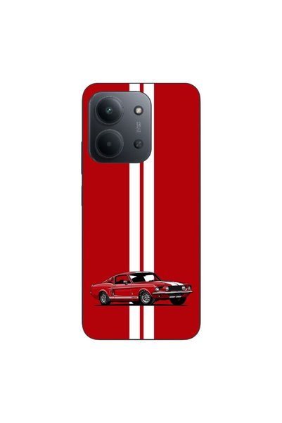 OEM Θήκη συμβατή με Xiaomi Redmi 15C Σιλικόνης Gel TPU Μοντέλο Red Mustang