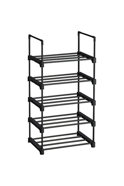 SONGMICS Shoe Rack 5 Levels, Modular and Extendable Metal Stand, 45x30x90 cm,...