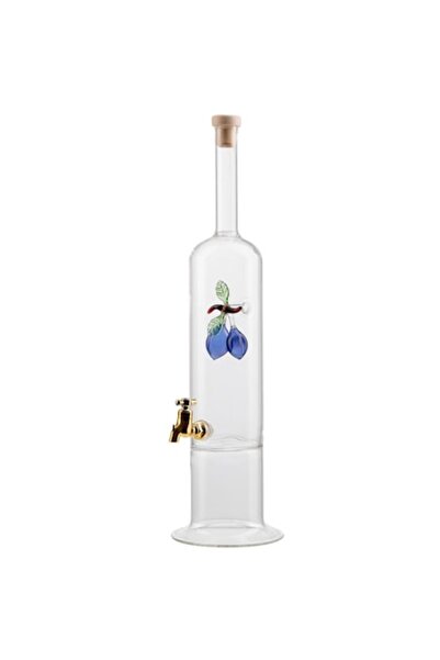 Btc Glass Design Bottle 500 ml with plums and tap