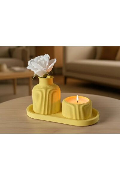 OEM Set Decorativ Minimalist Vază Suport Lumânare Tavă Design Modern