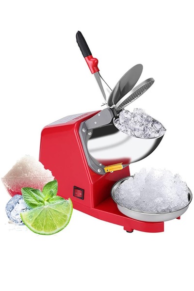 COOLHAWK Electric Ice Crusher Machine Electric Shaved Ice Machine Smoothie Ma...