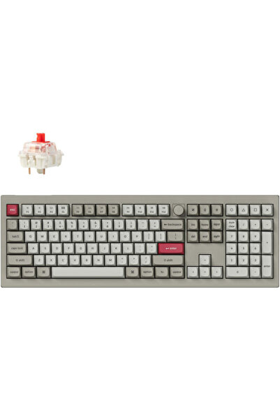 Keychron V6 Max Retro V6M-R1 V6M-R1 Μηχανικό πληκτρολόγιο gaming με φωτισμό R...