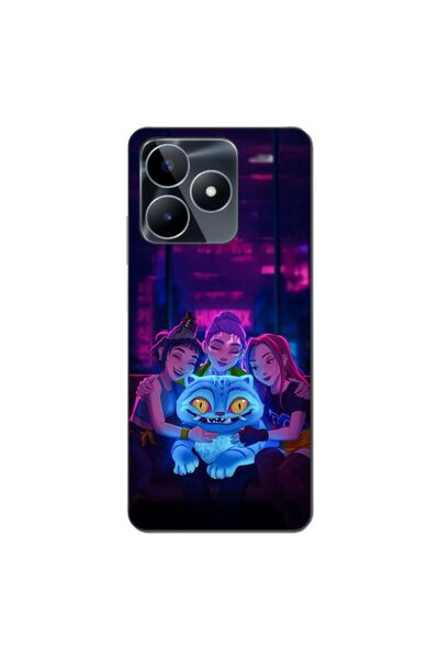 OEM Husa compatibila cu Realme C53 Silicon Gel Tpu Model KPop Demon Hunters H...