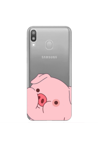 Other Samsung M20 Piggy 2 Transparent Silicone TPU Θήκη