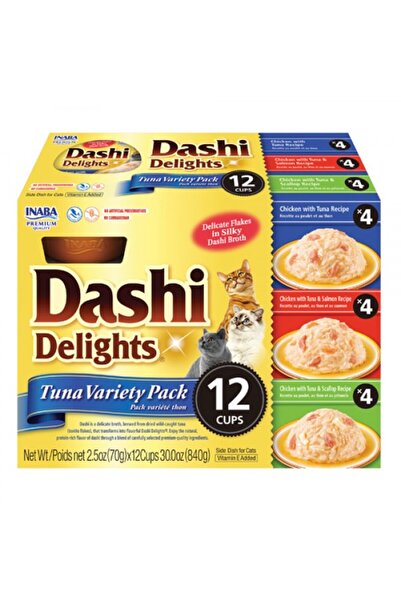 Inaba Dashi Delight Tuna Variety 12PCS/PK For Cat