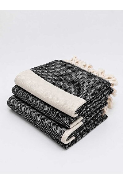 Life Line 100% Natural Cotton Diamond Peshtemal 100X180 cm Beach Towel (3 Pie...