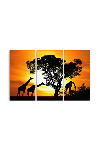PRINTFINIT Africa Painting | 3 Pieces