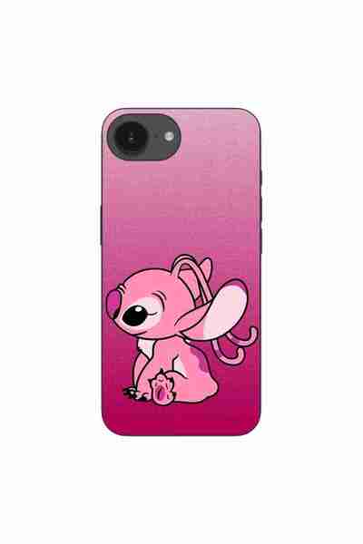 OEM Husa compatibila cu Apple iPhone 16e Silicon Gel Tpu Model Stitch Angel Pink
