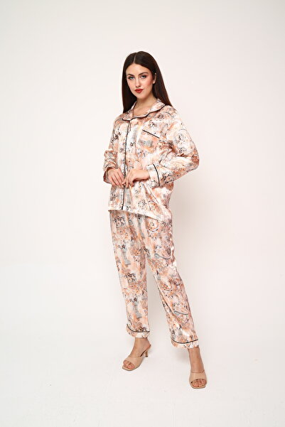 Golden Touch – Saten Pijama Takımı | Copper Glow