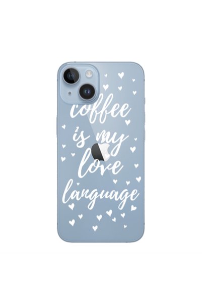 Other Apple iPhone 14 Coffe is my love language Transparent Silicone TPU Θήκη