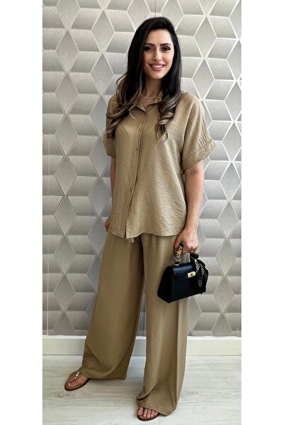 styleFlex Women's Summer Set Made of 87% Viscose – Short-Sleeved and Wide Leg...