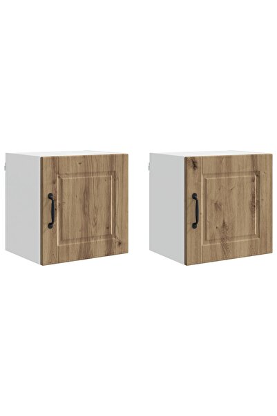 vidaxl Dulap de bucătărie 2 pcs Stejar Artizanal 40 x 31 x 40 cm