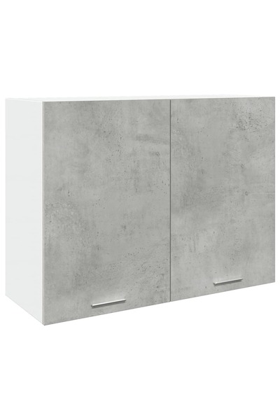 vidaxl Dulap suspendat “Lyon”, gri beton, 80 x 31 x 60 cm, PAL