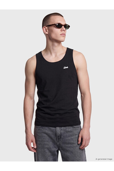 LC Waikiki Vizyon New Season Crew Neck Stitch Embroidered Men's Sleeveless T-...