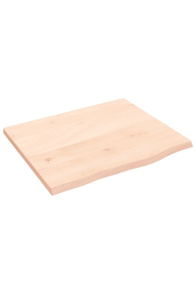 vidaxl Poliță de perete, 60x50x2 cm, lemn masiv de stejar netratat