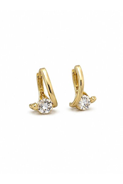 LEROSY CO. Special Series Minimal Stone Gold Women's Earrings