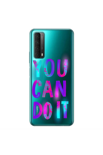 Other Huawei P Smart 2021 You Can Doit Transparent Silicone TPU Θήκη