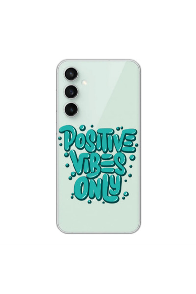 Other Samsung S24 FE Positive Vibes Only Transparent Silicone TPU Θήκη
