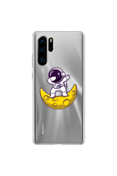 Other Huawei P30 Pro Astronaut on the moon Transparent Silicone TPU Θήκη