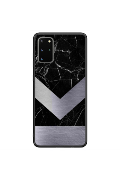 Other Samsung S20 Marble Arrow Down Black Glossy Θήκη