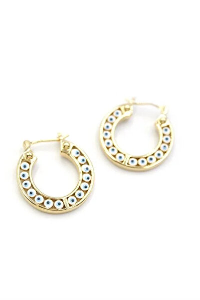Marsilyan Nvdn- Ieg - Ring Evil Eye Earrings - Gold Iegrs-Nvdn1
