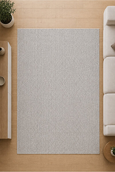 TCH Home Living Lys Bukle Krem Modern Yumuşak Jüt Taban Dokuma Halı Salon Mut...