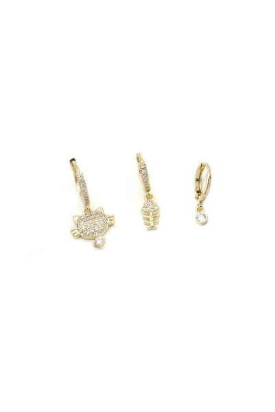 Marsilyan Nvdn- Ieg - 3-Piece Hoop Earrings - Gold Iegrs-Nvdn1