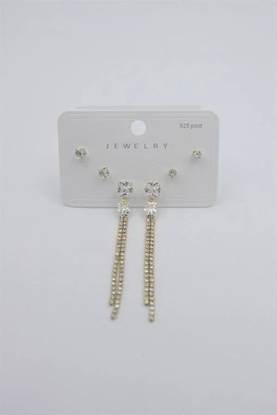 Marsilyan Nvdn- Ieg - Multiple Set Earrings - Gold Iegrs-Nvdn1