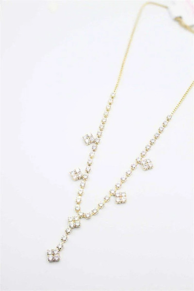 Marsilyan Nvdn- Ieg - Xuping Stone Necklace - Gold Iegrs-Nvdn1