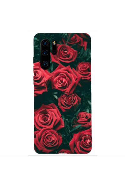 Other Huawei P30 Pro Red Roses Transparent Silicone TPU Θήκη