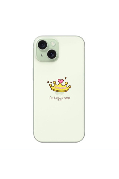Other Apple iPhone 15 Plus Happy princess Transparent Silicone TPU Θήκη