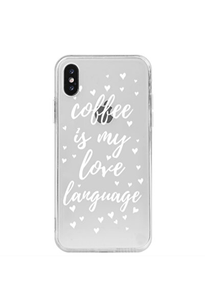 Other Apple iPhone Xs Max Coffe is my love language Transparent Silicone TPU ...