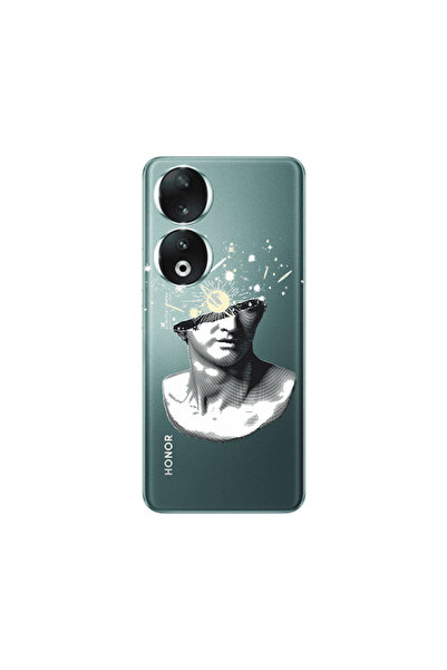Other Honor 90 5G Space Statue Transparent Silicone TPU Θήκη