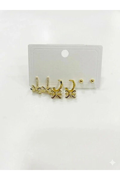 Marsilyan Nvdn- Ieg - Six Dangle Earrings with Bow Detail Iegrs-Nvdn1
