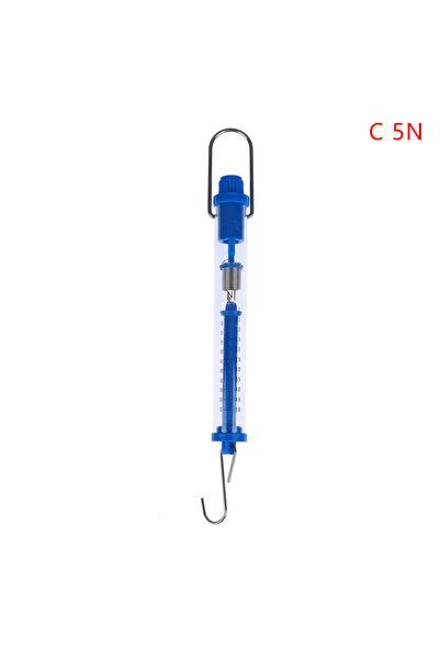 Choice C 1Pcs Practical Newtons Spring Scale Tubular Dynamometer Plastic Tran...