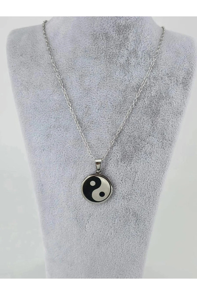 Marsilyan Nvdn- Ieg - Yin-Yang Steel Men's Necklace Iegrs-Nvdn1