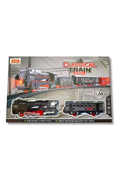 Pasifik KLASİK TREN JHX6689 SESLİ IŞIKLI PİLLİ 10 PARÇA 3+