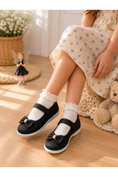 Puffimod Velcro Girls' Ballerina Shoes