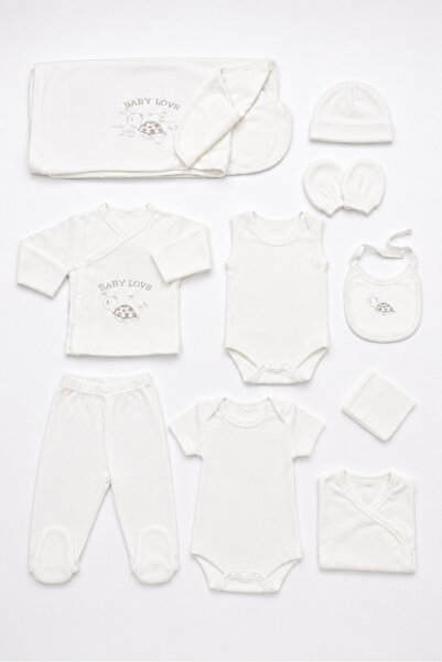 My Babies Label Newborn Baby Cotton Jacquard Fabric 10-Pack Hospital Release ...