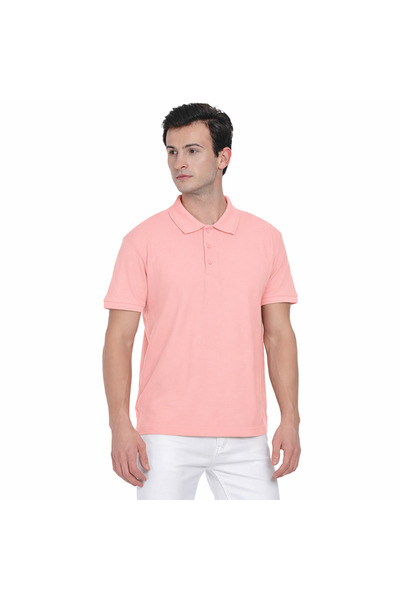 DCT Cotton Blend- Plain Stretch Pique Polo T Shirt