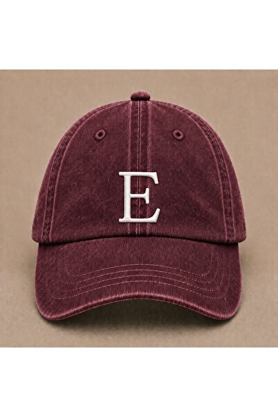 WeavedCo Letter "E" Special Design for Names Embroidered Vintage Washed Baseb...