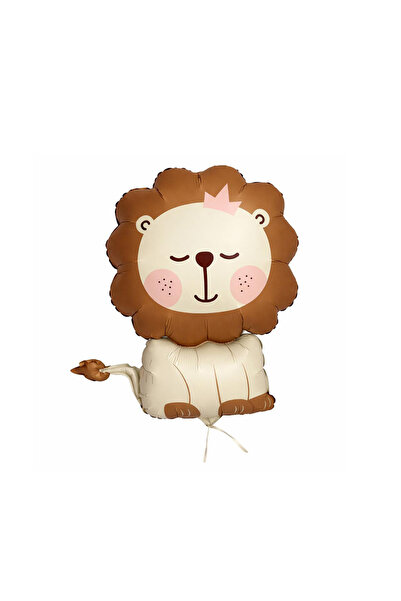 Party Country Foil Balloon -Retro Lion- Brown Size: 62 cm X 75 cm