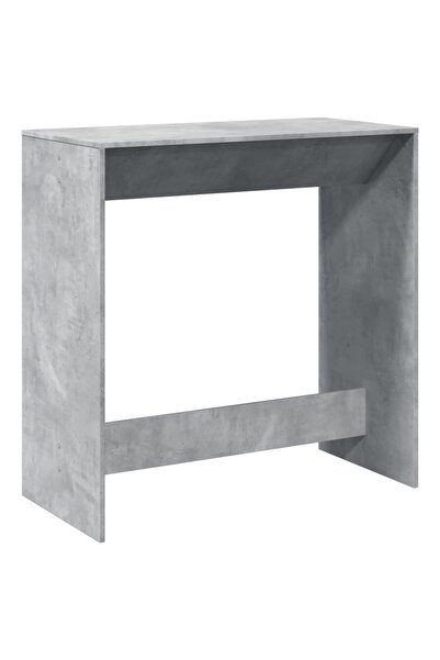 vidaxl Masă de bar, gri beton, 102x50x103,5 cm, lemn prelucrat