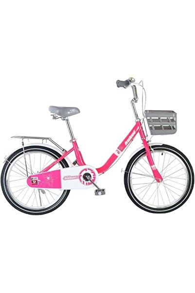 Raed Azzeem Girls' Bicycle with Basket, 20 Inch, Red/Pink