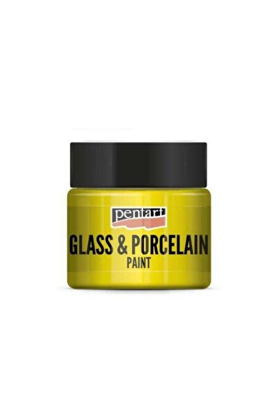 Pentart Glass & Porcelein Paint Yellow 30ml