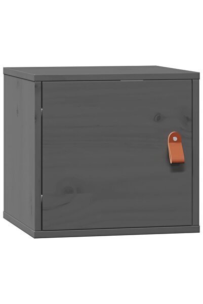 vidaxl Dulap de perete, gri, 31,5x30x30 cm, lemn masiv de pin