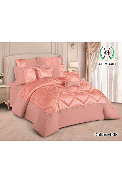 ALMIAAD Soft Touch Embossed Jacquard Bridal Bedspread - Bridal Jacquard Nafir...